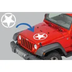 Sticker Stea ALB Universal Jeep, SUV, Camioane sau alte Autoturisme Performance AutoTuning