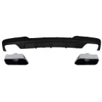 Difuzor de aer cu Evacuare Dubla si Ornamente BMW F10 F11 Seria 5 (2011-2017) M-Performance 550i Design Performance AutoTuning