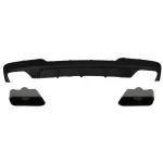 Difuzor de aer cu Evacuare Dubla si Ornamente Editie Neagra BMW F10 F11 Seria 5 (2011-2017) M-Performance 550i Design Performance AutoTuning