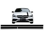 Set Stickere Negru Mat MERCEDES CLA W117 C117 X117 (2013-2016) A-Class W176 (2012-2018) 45 Design Edition 1 Performance AutoTuning