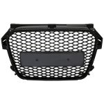 Grila Centrala Fara Emblema Audi A1 8X Pre Facelift (2010-2014) RS1 Design Negru Lucios Performance AutoTuning