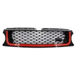 Grila Centrala Land Range Rover Sport L320 Facelift (2009-2013) Autobiography Design Negru Rosu Performance AutoTuning