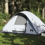Cort de familie cupolă 6 persoane, alb opac textil impermeabil GartenMobel Dekor