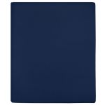 Cearșaf de pat cu elastic, bleumarin, 90x200 cm, bumbac GartenMobel Dekor