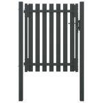 Poartă de gard grădină, antracit, 1 x 1,5 m, oțel GartenMobel Dekor