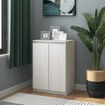 Dulap, alb, 60x36x84 cm, lemn masiv de pin GartenMobel Dekor