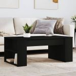 Măsuță de cafea, negru, 102x55x42 cm, lemn prelucrat GartenMobel Dekor