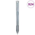 Țăruși de cort, 24 buc., 22 cm, Ø7 mm, oțel galvanizat GartenMobel Dekor