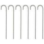 Țăruși de cort, 6 buc., 37 cm, Ø10 mm, oțel galvanizat GartenMobel Dekor