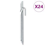 Țăruși de cort 24 buc., formă V, 17 cm, Ø20 mm, oțel galvanizat GartenMobel Dekor