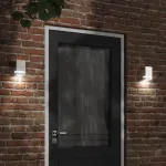 Corp de iluminat exterior de perete, argintiu, oțel inoxidabil GartenMobel Dekor