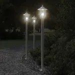 Lampă exterioară de podea, argintiu, 120 cm, oțel inoxidabil GartenMobel Dekor