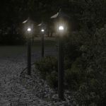 Lampă exterioară de podea, negru, 80 cm, oțel inoxidabil GartenMobel Dekor