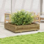 Jardinieră de grădină, 110x110x26,5 cm, lemn de pin impregnat GartenMobel Dekor