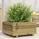 Jardinieră de grădină 50x50x26,5 cm lemn de pin impregnat GartenMobel Dekor