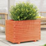 Jardinieră grădină, maro ceruit, 70x40x49,5 cm, lemn masiv pin GartenMobel Dekor