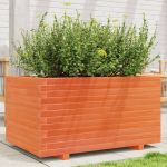 Jardinieră grădină, maro ceruit, 90x60x49,5 cm, lemn masiv pin GartenMobel Dekor