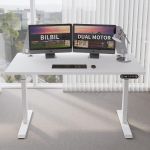 Cadru de birou electric dublu motorizat, inaltime reglabila 64-129 cm, memorare 4 pozitii MultiMark GlobalProd