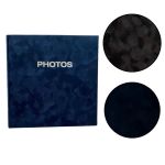 Album foto catifea, stocare 200 fotografii, 10x15 cm, spatiu notite, diverse culori culoare maro inchis MultiMark GlobalProd