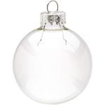 Glob pentru bradul de craciun, personalizabil, transparent, diametru 8 cm MultiMark GlobalProd