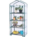 Mini solar de gradina cu 4 niveluri, usa rulou cu fermoar, folie pvc, 160x69x49 cm MultiMark GlobalProd
