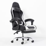 Scaun ergonomic pentru gaming, cotiere, tetiera, suport lombar, spatar rabatabil, suport picioare, inaltime reglabila MultiMark GlobalProd