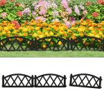 Borduri de gazon, 17 buc., negru, 10 m, PP GartenMobel Dekor