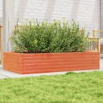 Jardinieră de grădină, maro ceruit, 110x60x23cm, lemn masiv pin GartenMobel Dekor