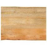 Blat masă cu margini naturale, 70x60x2,5 cm, lemn masiv mango GartenMobel Dekor