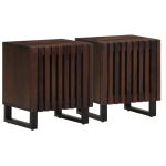 Noptiere, 2 buc., 40x33x46 cm, lemn masiv de acacia GartenMobel Dekor