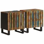 Noptiere, 2 buc., 40x33x46 cm, lemn masiv reciclat GartenMobel Dekor