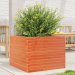 Jardinieră grădină, maro ceruit, 60x60x45,5 cm, lemn masiv pin GartenMobel Dekor
