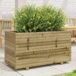 Jardinieră de grădină, 90x40x49,5 cm, lemn de pin impregnat GartenMobel Dekor