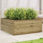 Jardinieră de grădină, 110x110x46 cm, lemn de pin impregnat GartenMobel Dekor