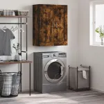 Dulap pe perete, stejar afumat, 69,5x34x90 cm, lemn prelucrat GartenMobel Dekor