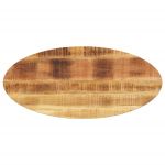 Blat de masă oval, 100x40x2,5 cm, lemn masiv de mango GartenMobel Dekor