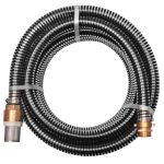 Furtun de aspirație, conectori alamă, 7 m, 25 mm, negru GartenMobel Dekor
