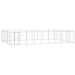Padoc pentru câini de exterior, 65,34 m², oțel galvanizat GartenMobel Dekor