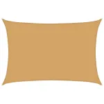 Pânză parasolar nisipiu dreptunghiular 2,5x3,5 m HDPE 160 g/m² GartenMobel Dekor