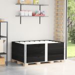 Rame pentru paleți, 3 buc., negru, 150x100 cm, lemn masiv pin GartenMobel Dekor
