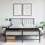 Noptiere, 2 buc., alb, 36x39x50,5 cm, oțel laminat la rece GartenMobel Dekor