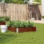 Jardinieră de grădină, maro, 100x100 cm, lemn masiv de pin GartenMobel Dekor