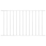 Panou de gard, alb, 1,7 x 1,25 m, oțel vopsit electrostatic GartenMobel Dekor