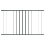 Panou de gard, antracit, 1,7x1,25 m, oțel vopsit electrostatic GartenMobel Dekor