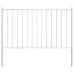 Panou de gard cu stâlpi, alb, 1,7 x 0,75 m, oțel GartenMobel Dekor