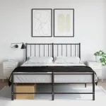 Noptieră, alb, 2 buc., 36x39x50,5 cm, oțel GartenMobel Dekor