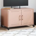 Dulap TV, roz, 68x39x43,5 cm, oțel laminat la rece GartenMobel Dekor