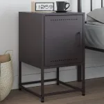 Noptieră, negru, 36x39x60,5 cm, oțel GartenMobel Dekor