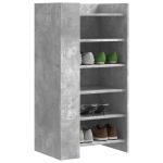 Pantofar, gri beton, 52x37,5x100 cm, lemn prelucrat GartenMobel Dekor