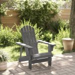 Scaun Adirondack, gri, 69x85x90,5 cm, lemn masiv de brad GartenMobel Dekor